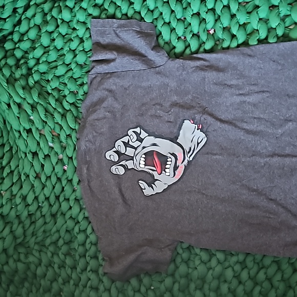Men's M gray Santa Cruz hand tshirt - Picture 4 of 4